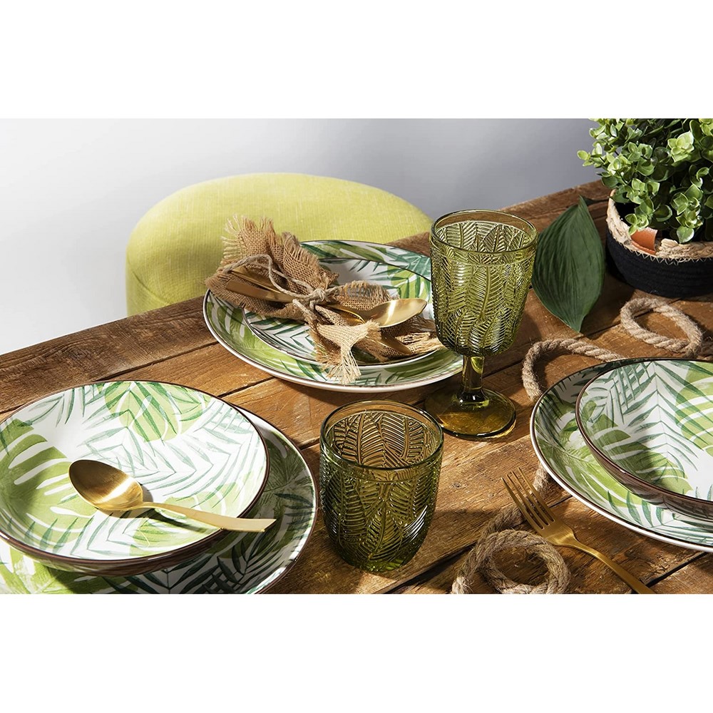 Acquista online Verre à vin verre vert LEAF set 6 pièces cod.64949 Excelsa